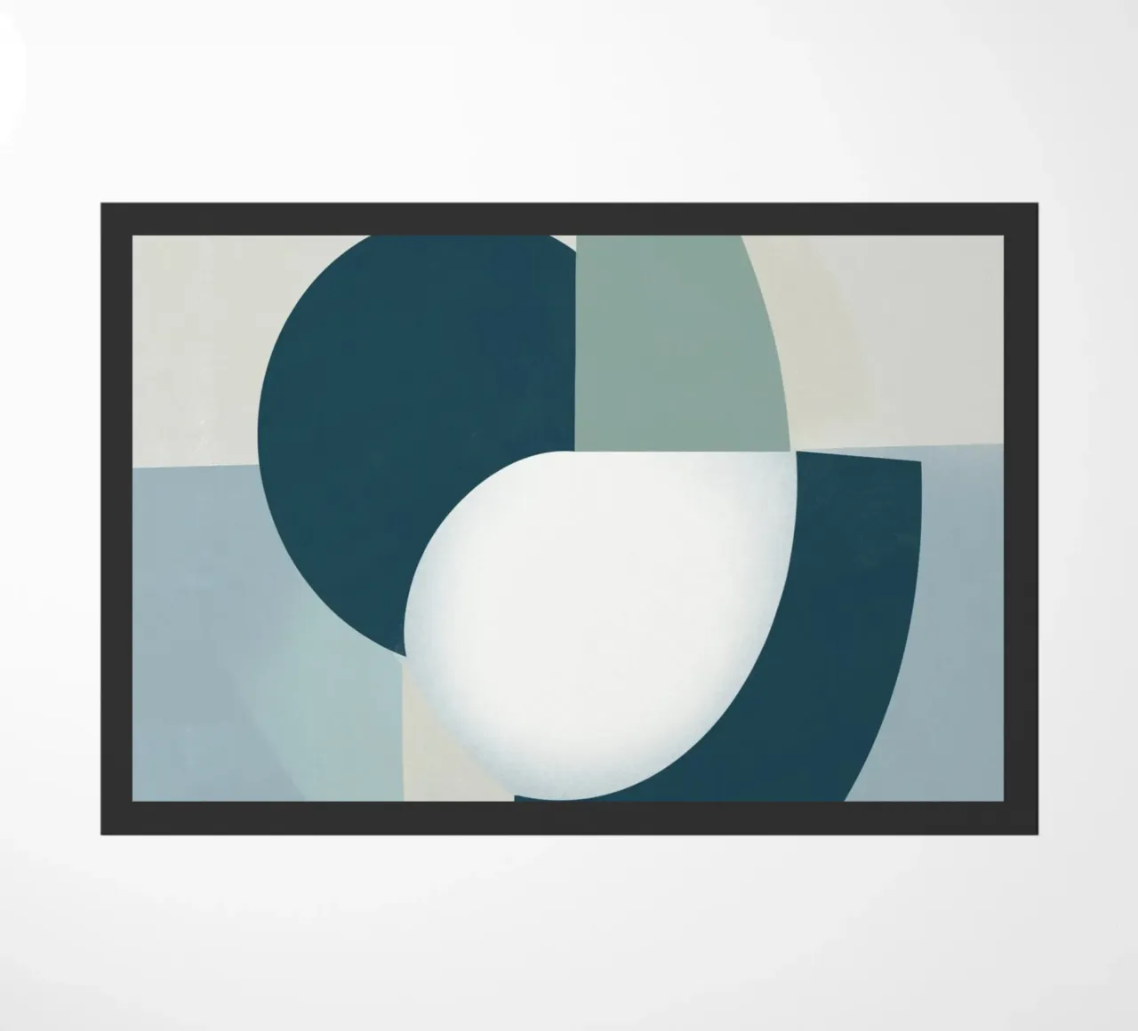 Semi circles gray paillasson de Little Dean