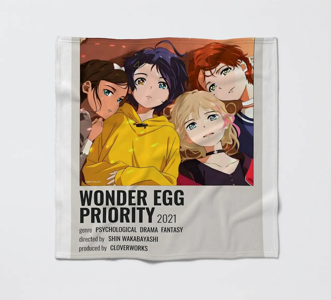 WONDER EGG PRIORITY 2021 coperta in pile da Totoya