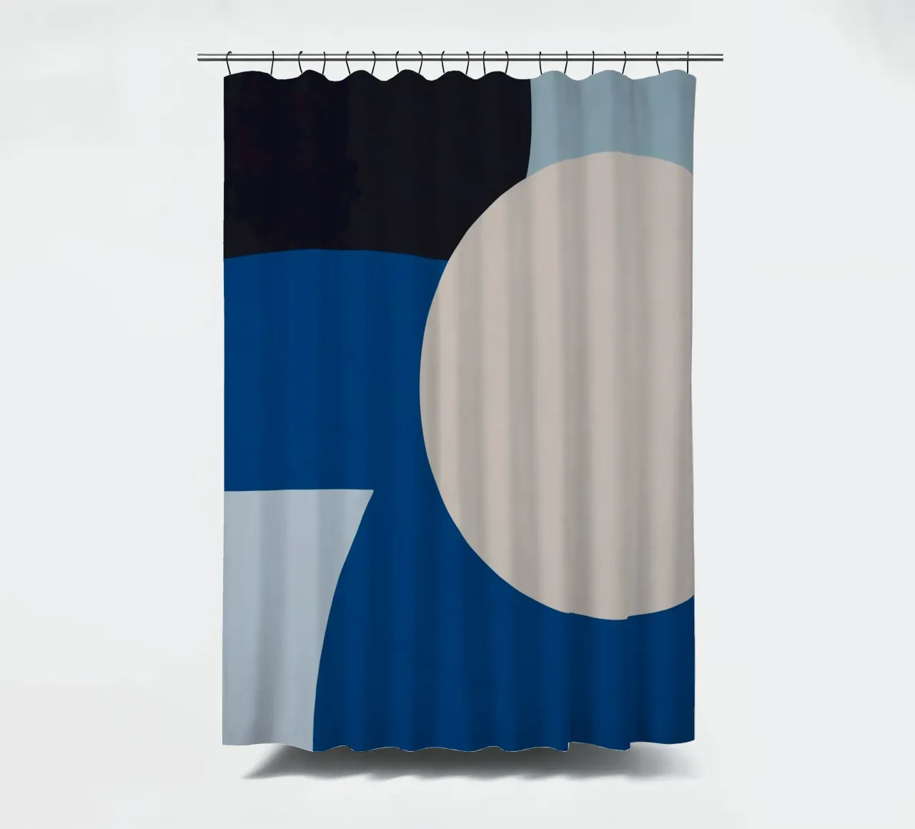 Bleu minimaliste rideau de douche de Little Dean