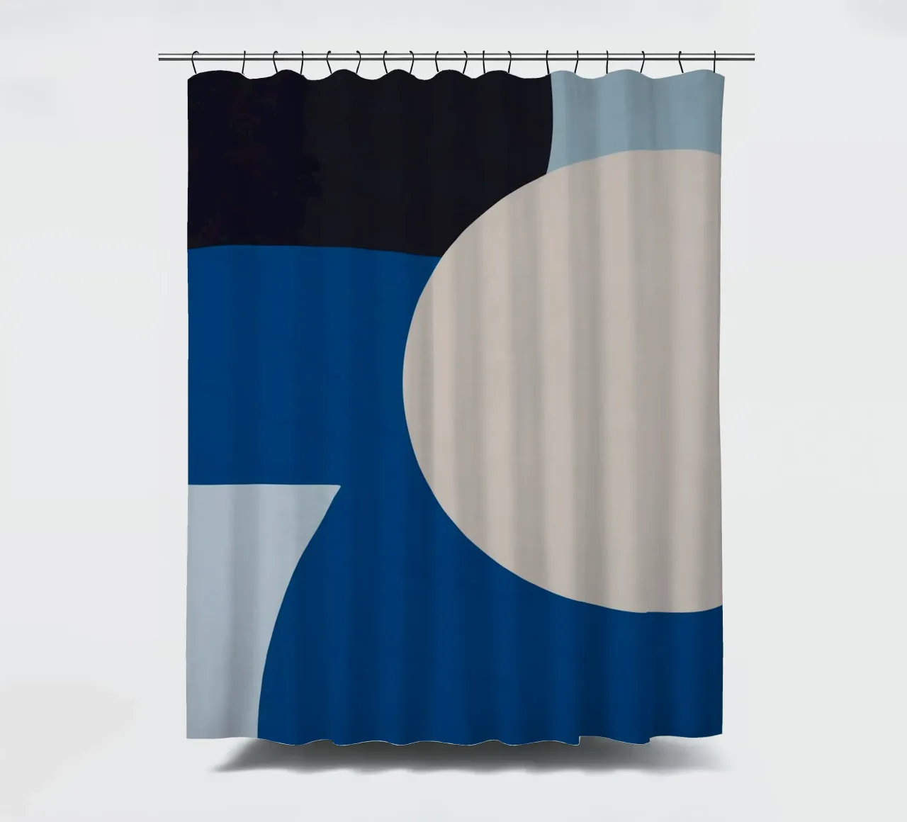 Bleu minimaliste rideau de douche de Little Dean