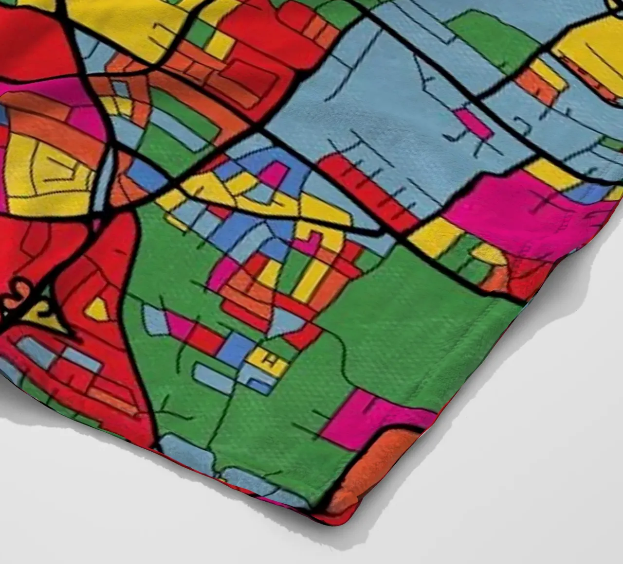 Munich Fleecedecke von The Cartography Collection