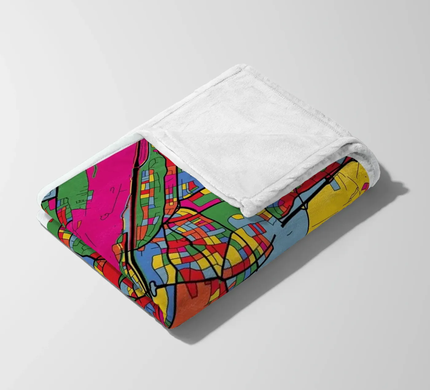 Munich Fleecedecke von The Cartography Collection