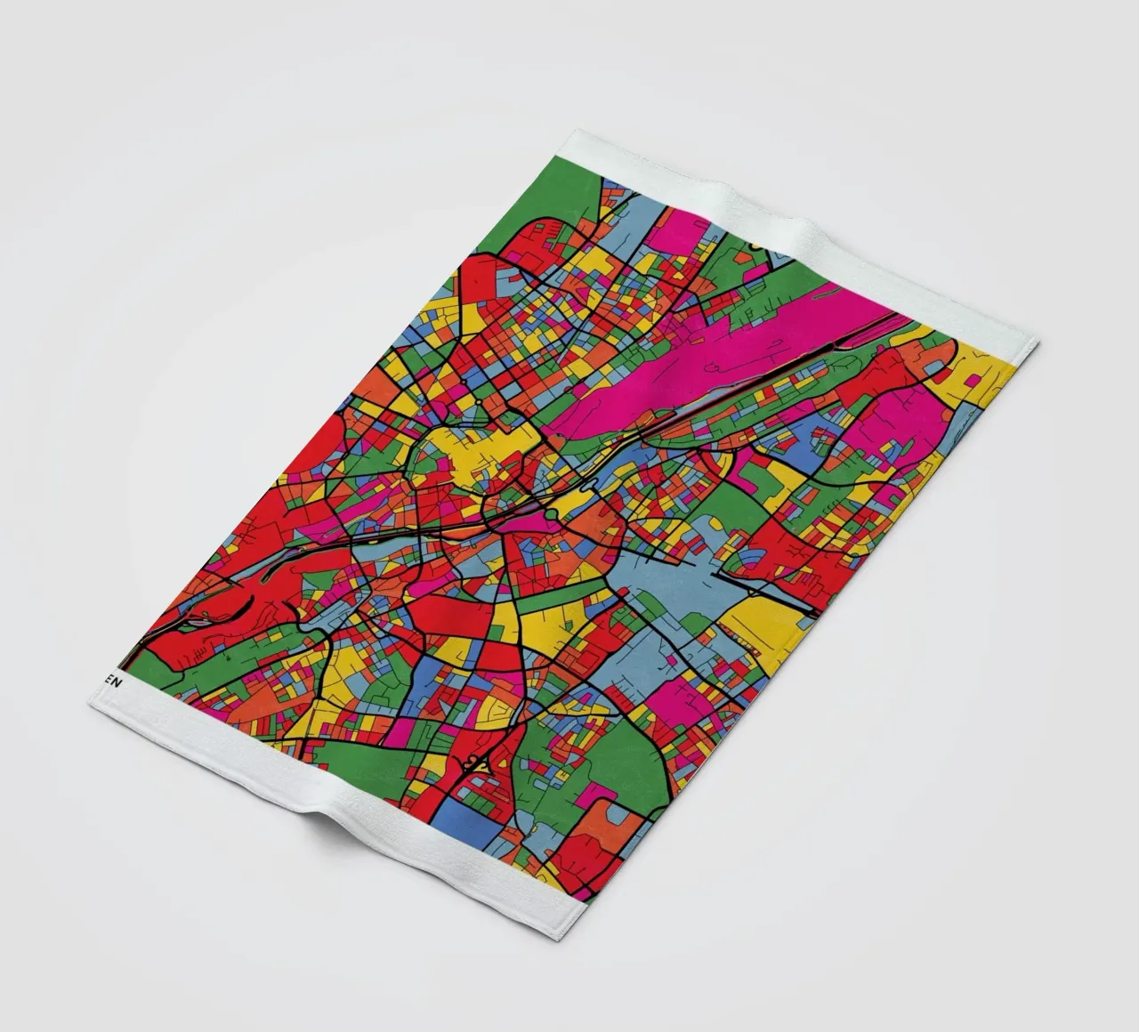 Munich Fleecedecke von The Cartography Collection