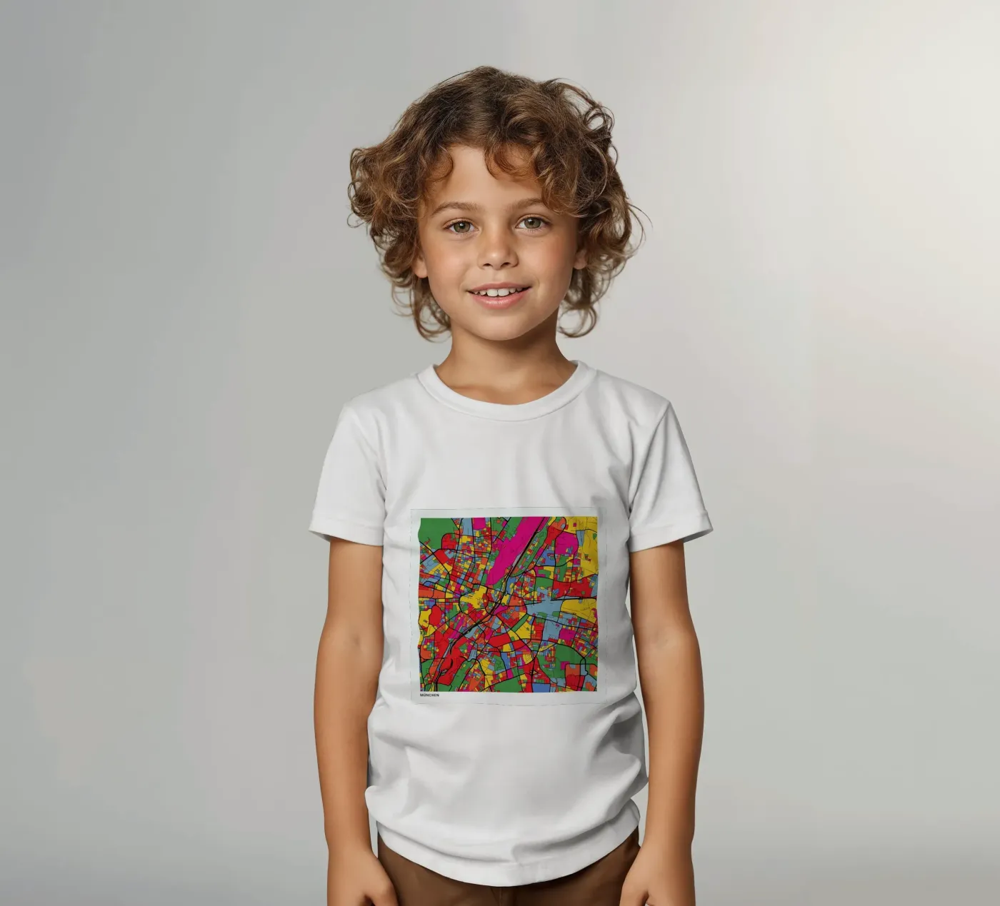 Munich t-shirt bambini da The Cartography Collection