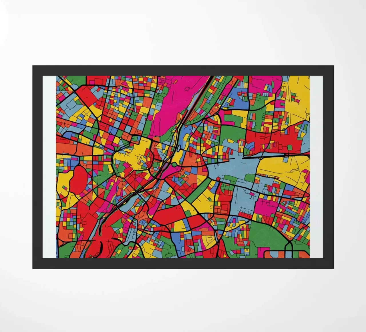 Munich doormat by The Cartography Collection