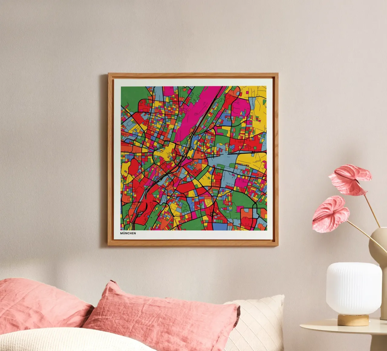 Munich alluminio dibond da The Cartography Collection