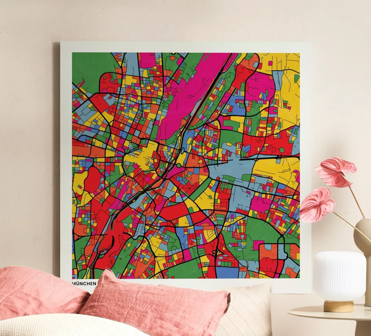 Munich tela da The Cartography Collection