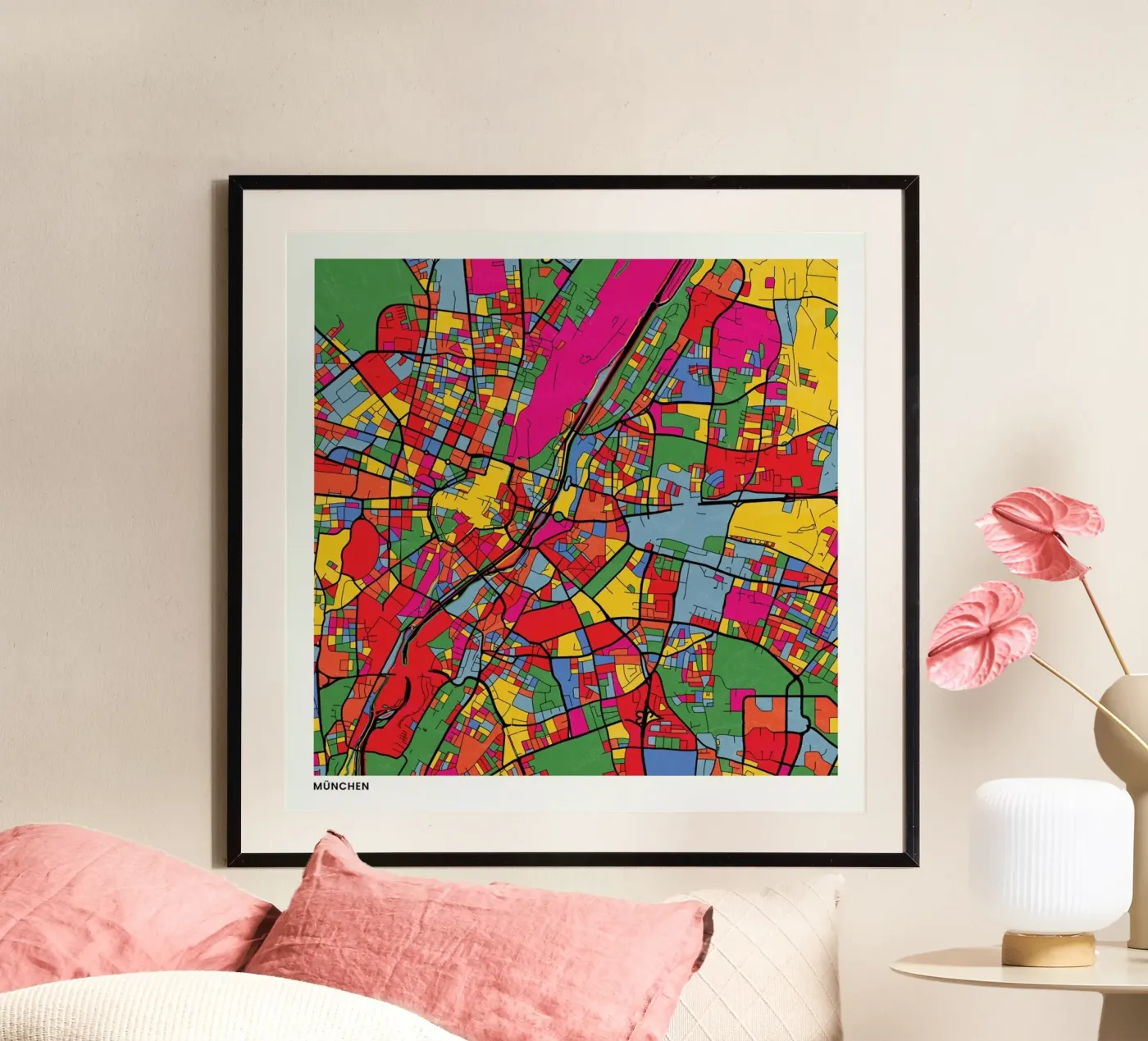 Munich poster van The Cartography Collection