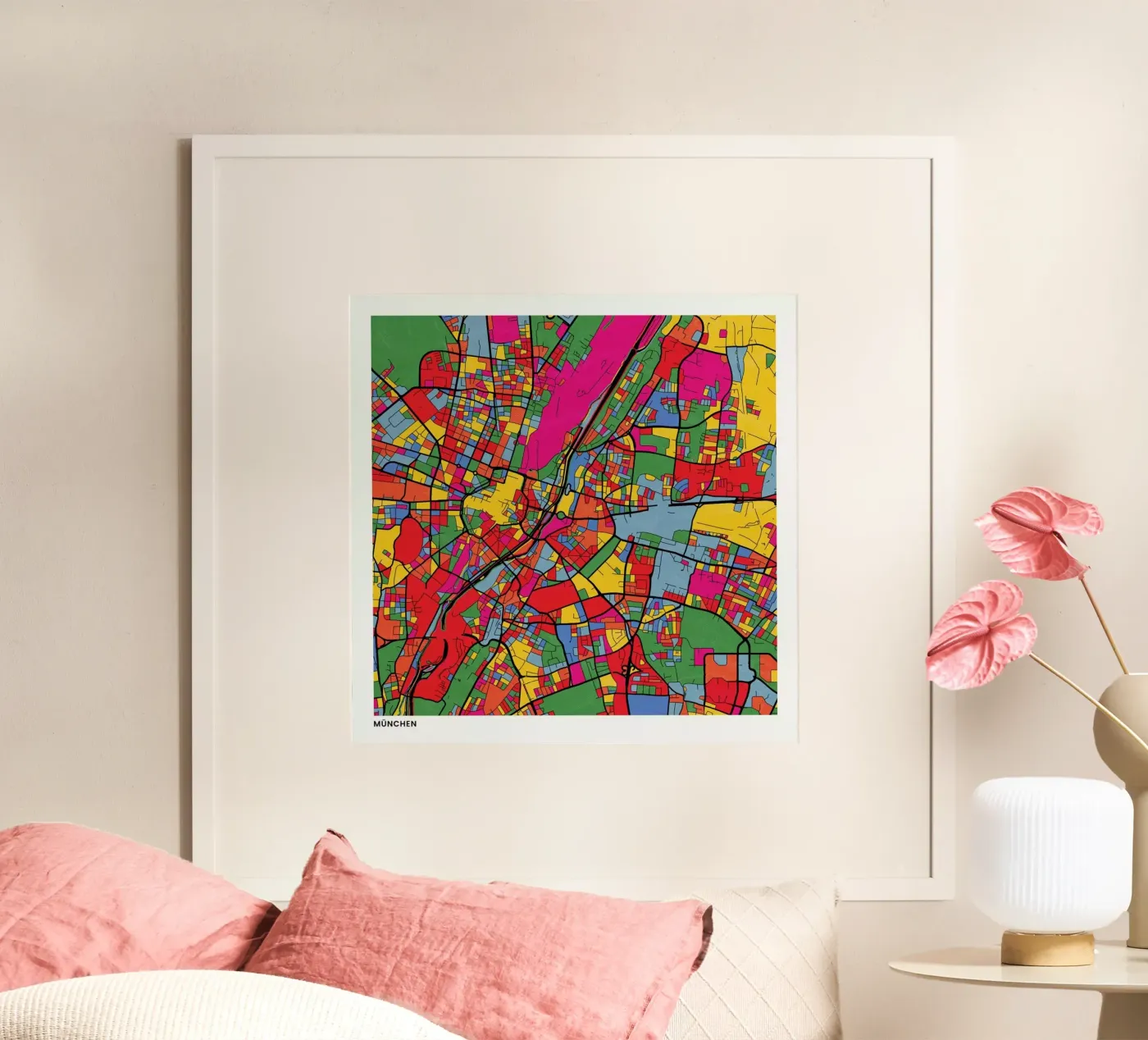 Munich Poster von The Cartography Collection