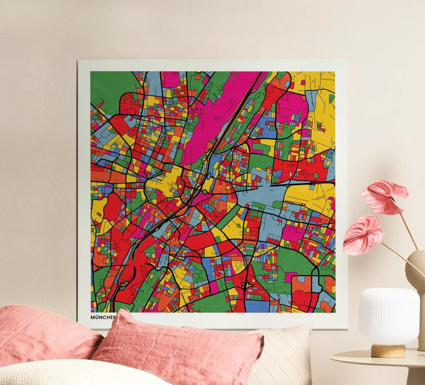 Munich poster van The Cartography Collection