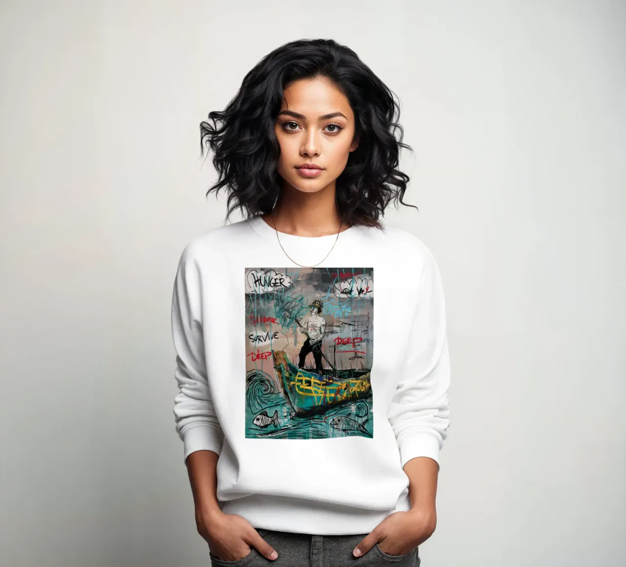 Survie en mer sweat de Muse Fragments