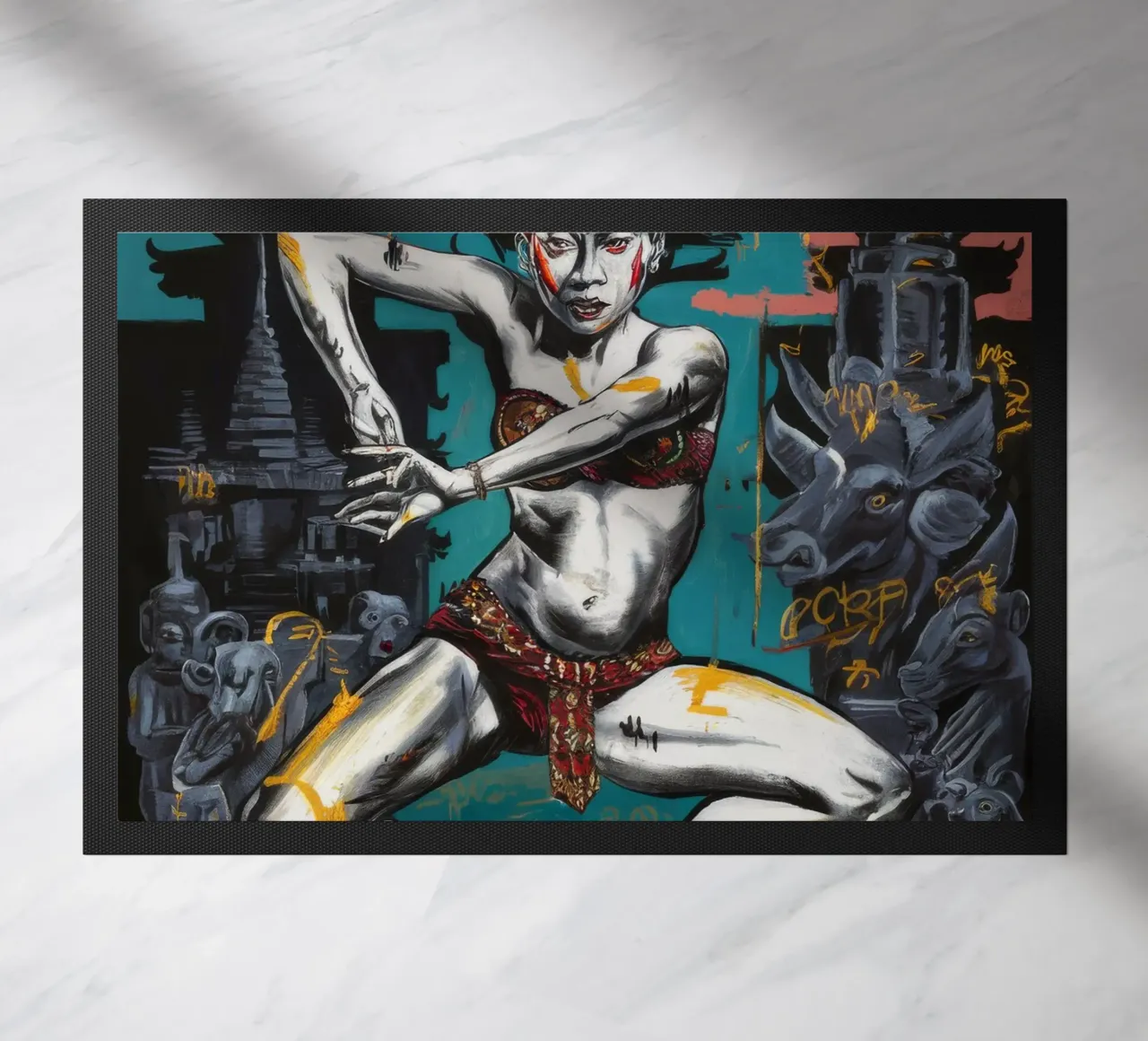 Dynamic Movements doormat by Muse Fragments