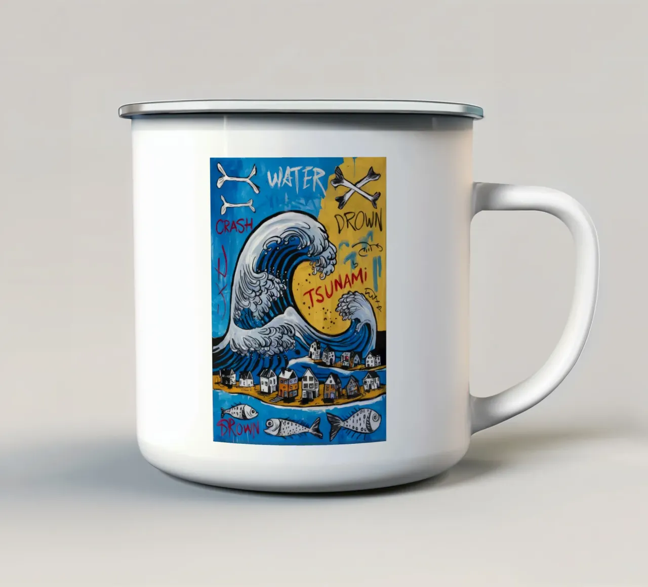 Acqua Crash Annegare tazza in smalto da Muse Fragments