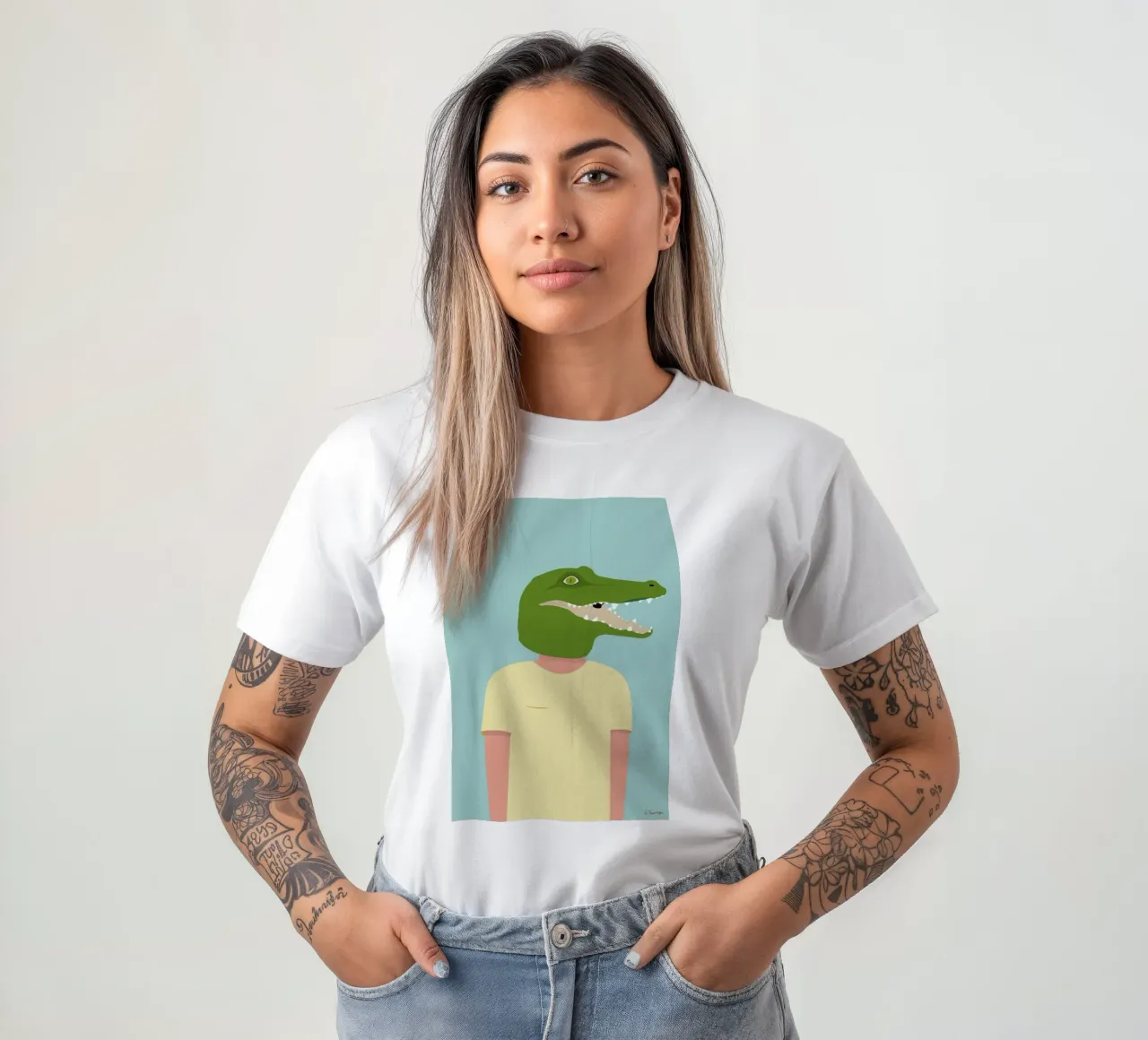 En Smuk Dag Som Krokodille t-shirt da Swen Swensøn