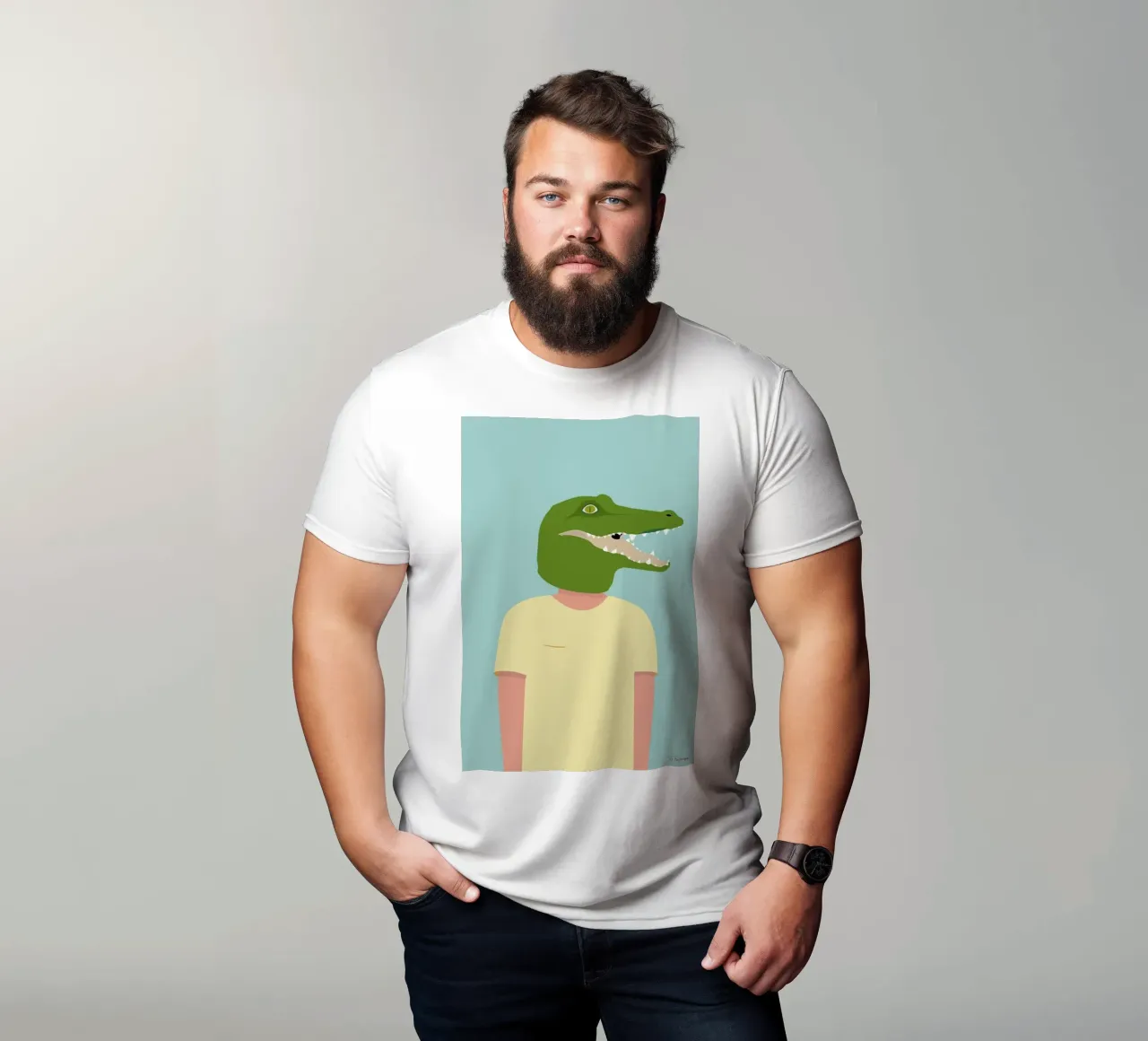 En Smuk Dag Som Krokodille t-shirt da Swen Swensøn