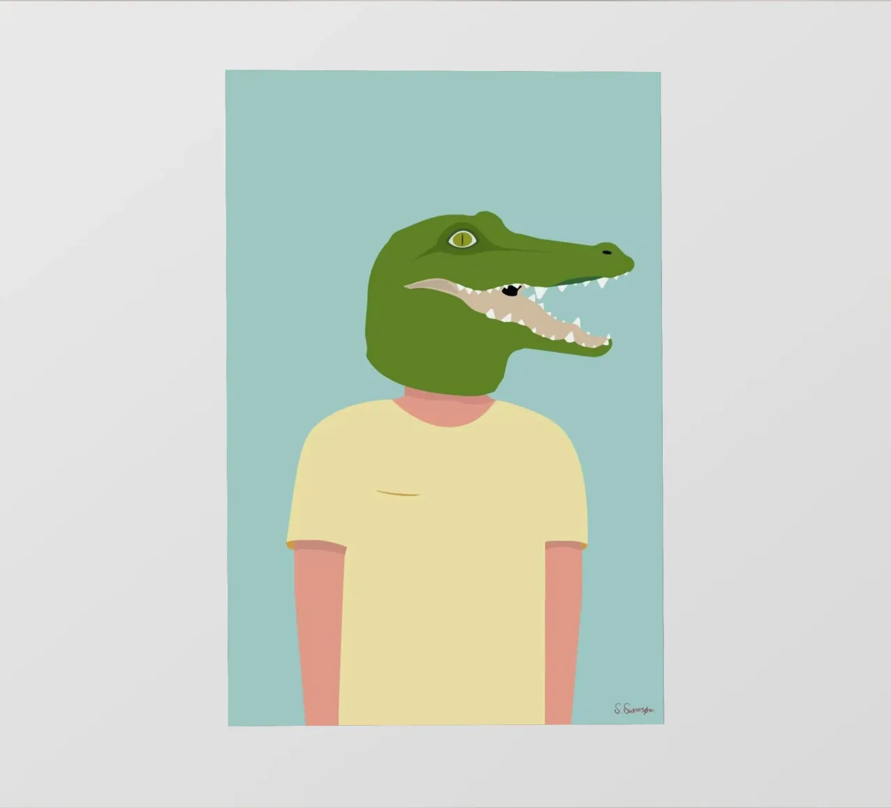 En Smuk Dag Som Krokodille telo in pvc da Swen Swensøn