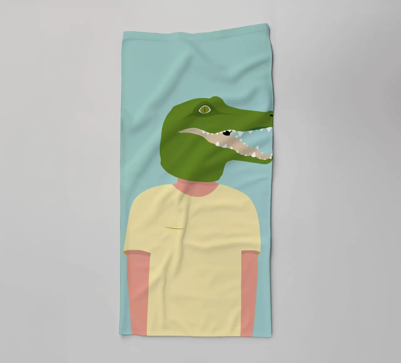 En Smuk Dag Som Krokodille asciugamano da bagno da Swen Swensøn