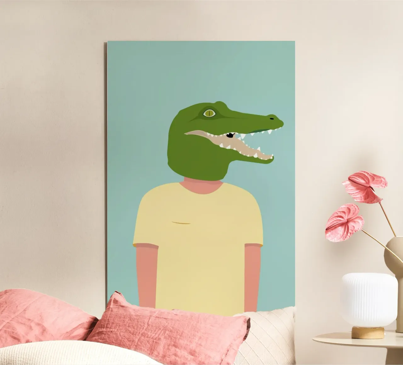 En Smuk Dag Som Krokodille Alu-Dibond von Swen Swensøn