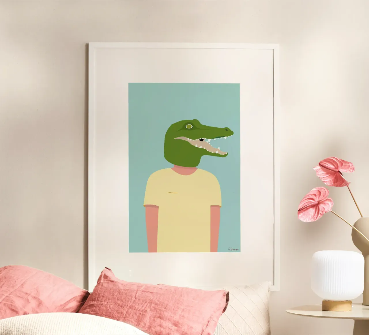 En Smuk Dag Som Krokodille hahnemühle van Swen Swensøn