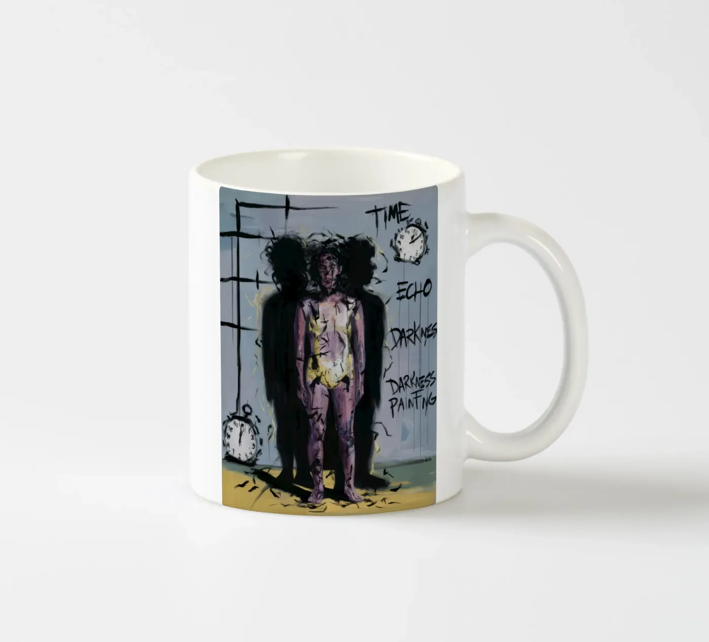 Time Echo Darkness ceramic mug by Muse Fragments