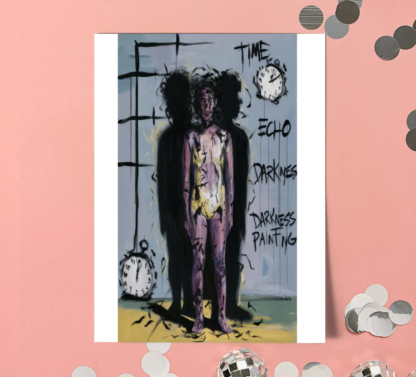 Time Echo Darkness sticker sheet by Muse Fragments