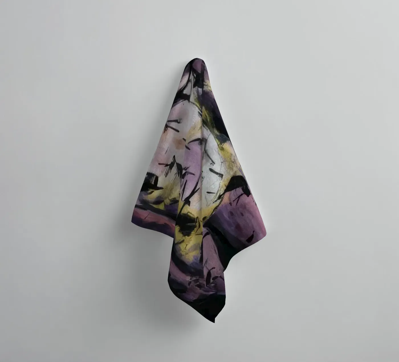 Time Echo Darkness towel by Muse Fragments