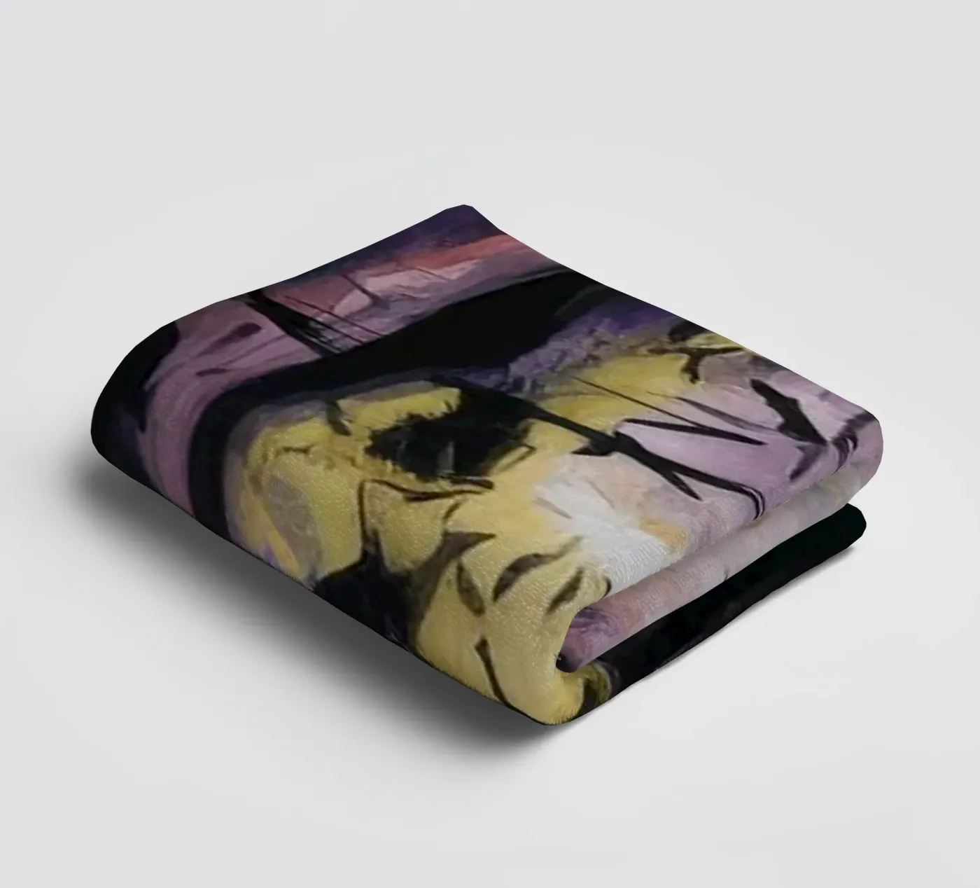 Time Echo Darkness towel by Muse Fragments