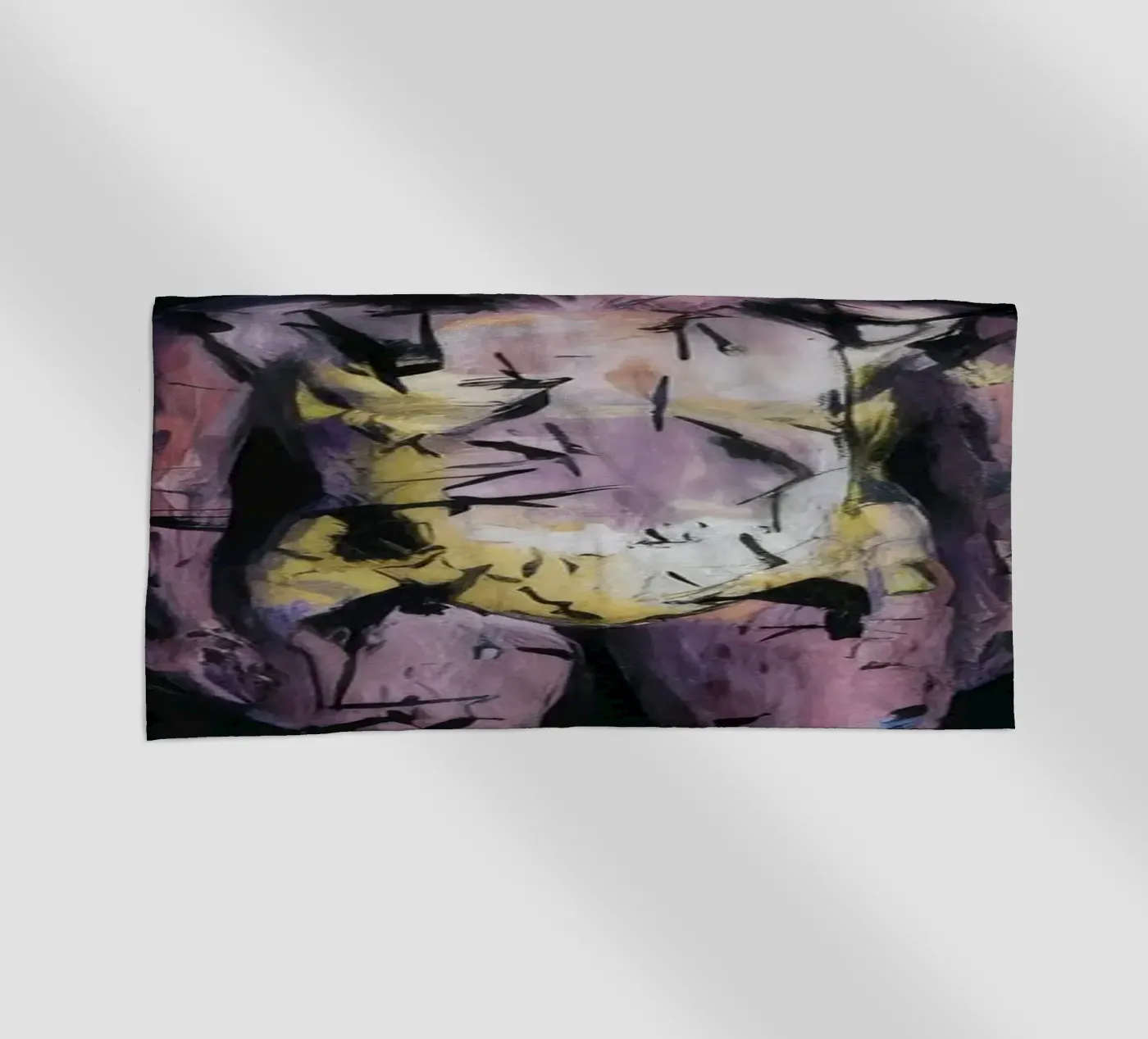 Time Echo Darkness beach towel by Muse Fragments