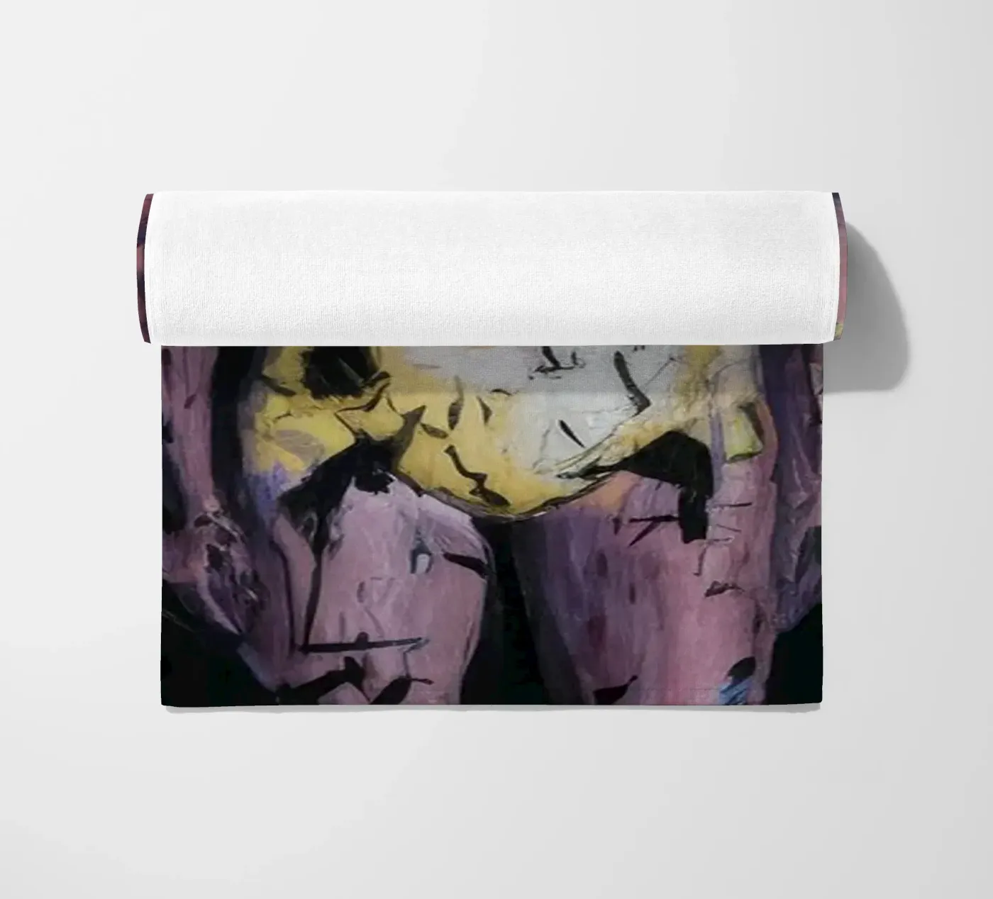 Time Echo Darkness beach towel by Muse Fragments