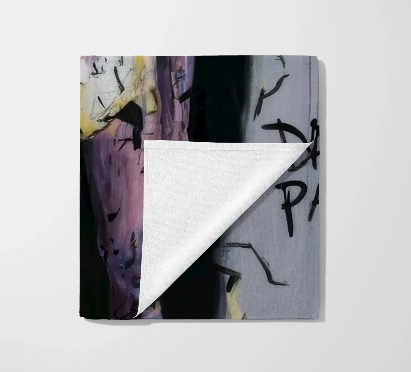 Time Echo Darkness beach towel by Muse Fragments