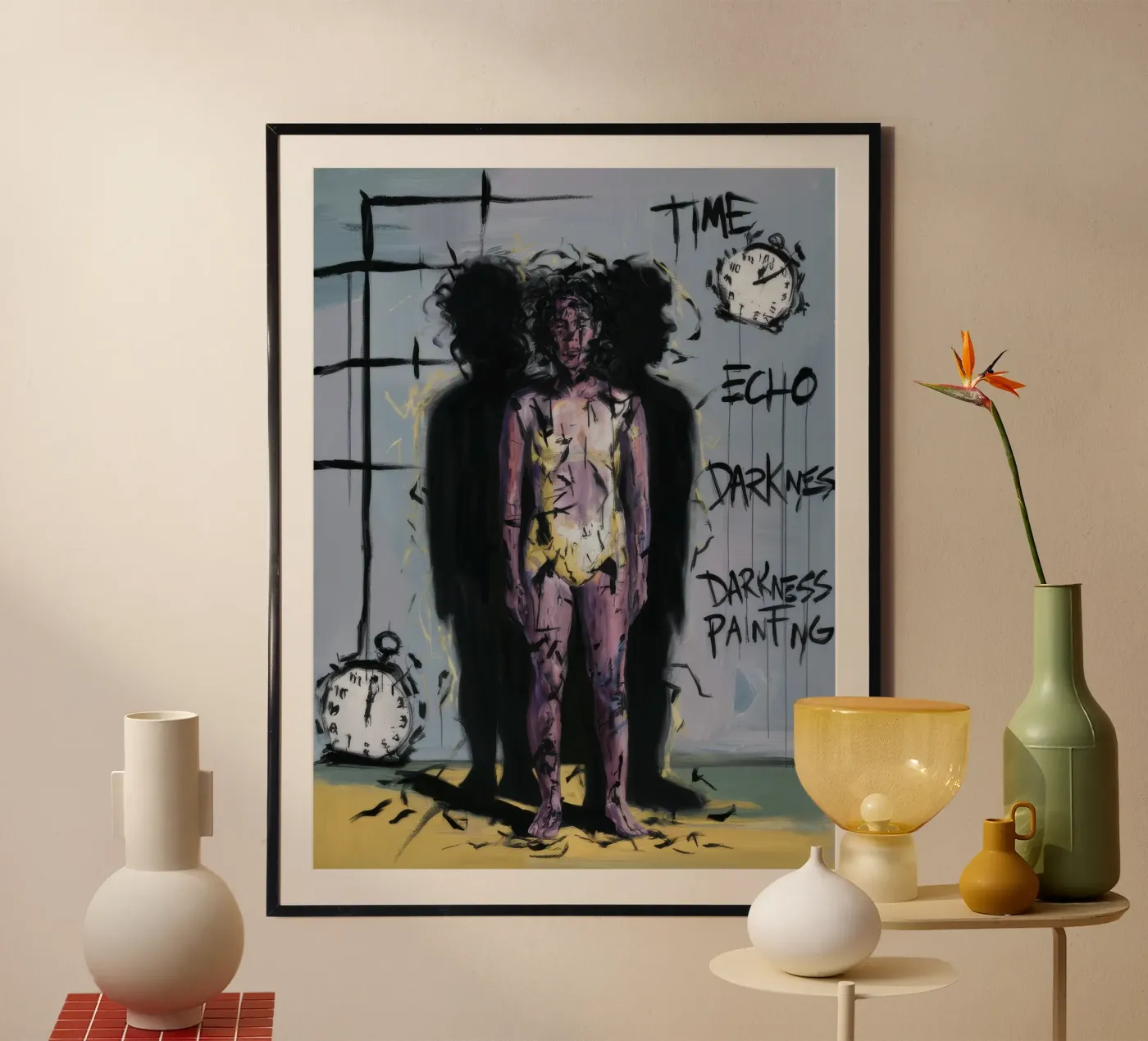 Time Echo Darkness poster by Muse Fragments