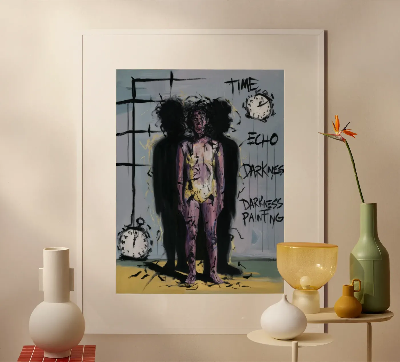 Time Echo Darkness poster by Muse Fragments