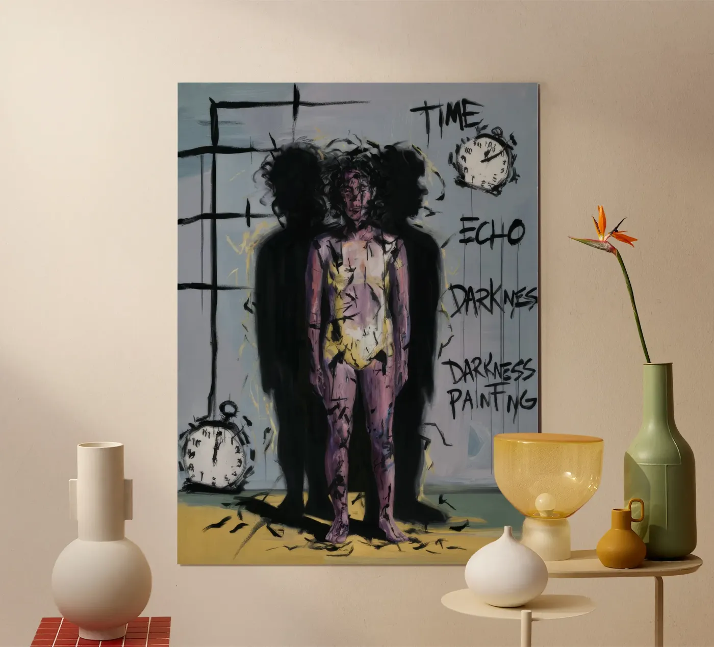 Time Echo Darkness poster by Muse Fragments