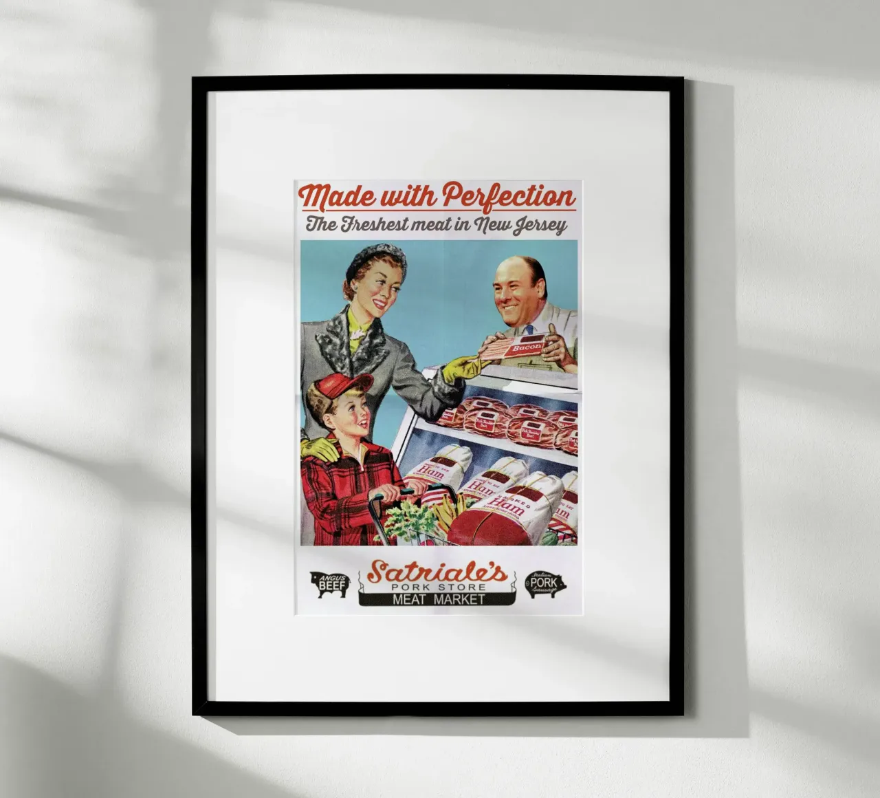 Satriale's poster con telaio in legno da Ads Libitum