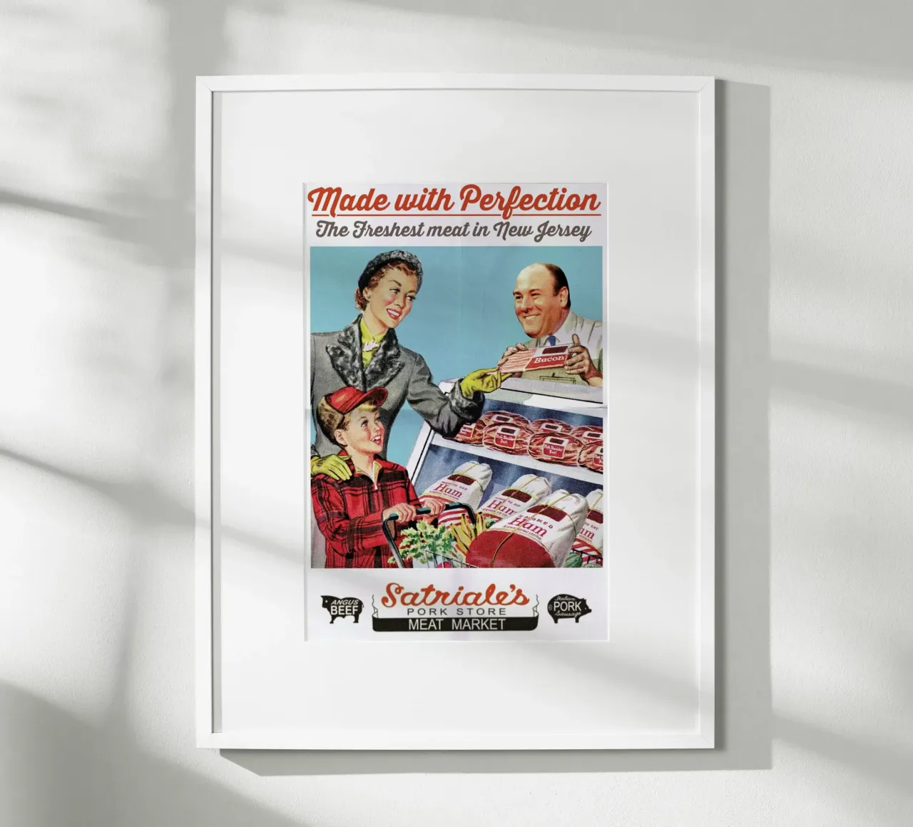 Satriale's poster con telaio in legno da Ads Libitum