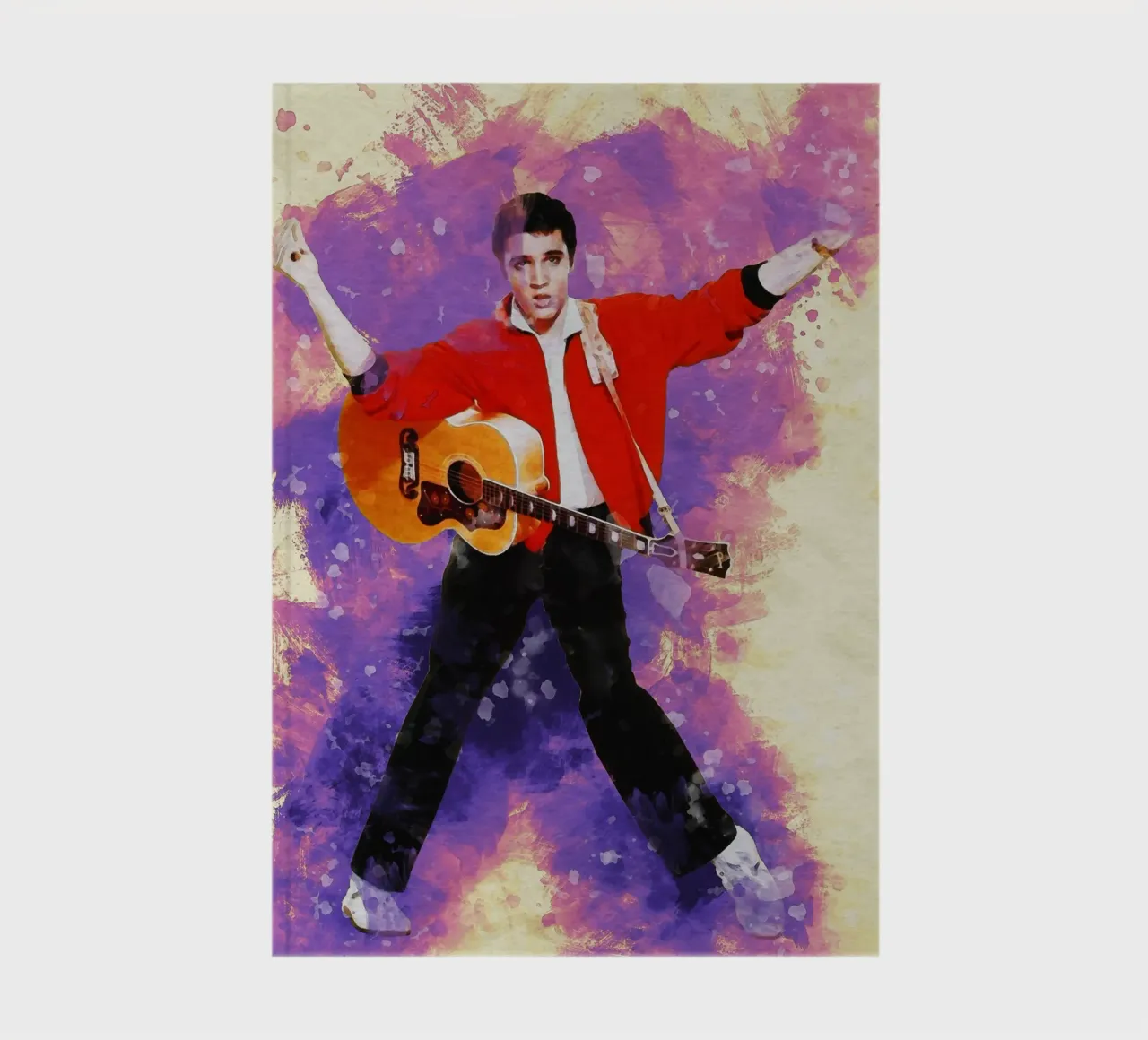 Mancha de retrato La maravilla de Elvis Presley cuaderno de Gunawan Rb