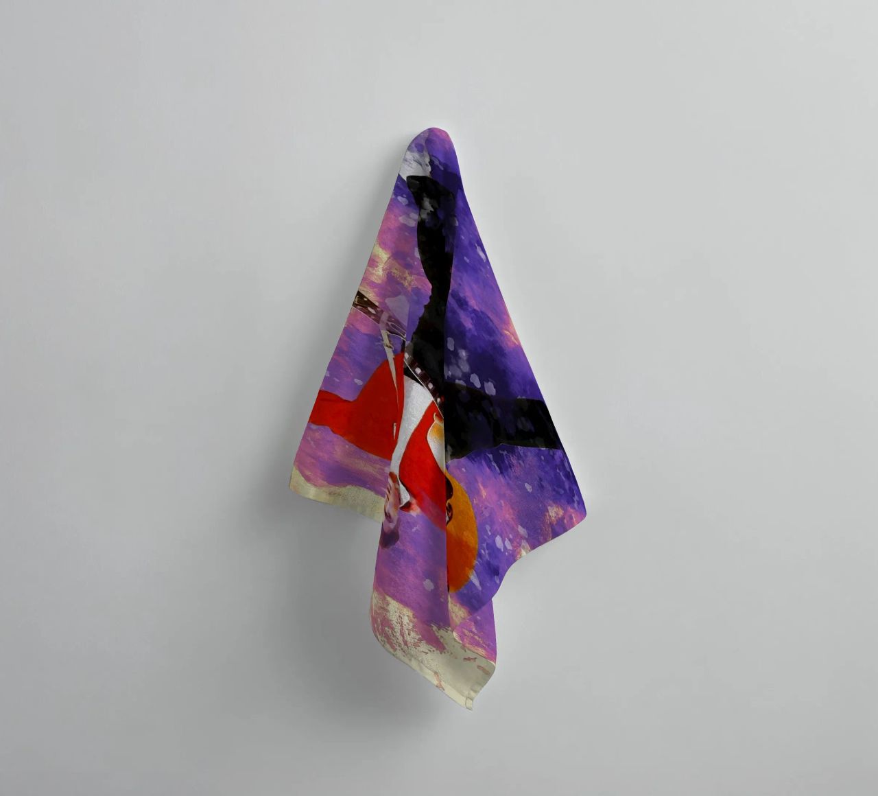 Smudge of Portrait The Wonder of Elvis Presley towel by Gunawan Rb