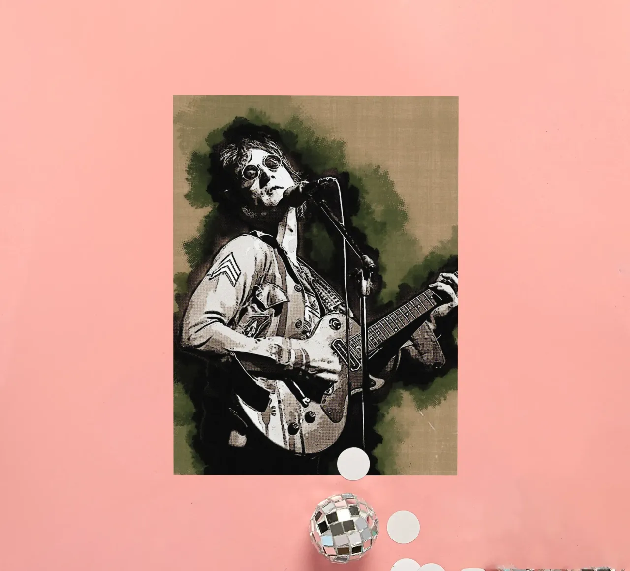Manchar a John Lennon pegatina de Gunawan Rb