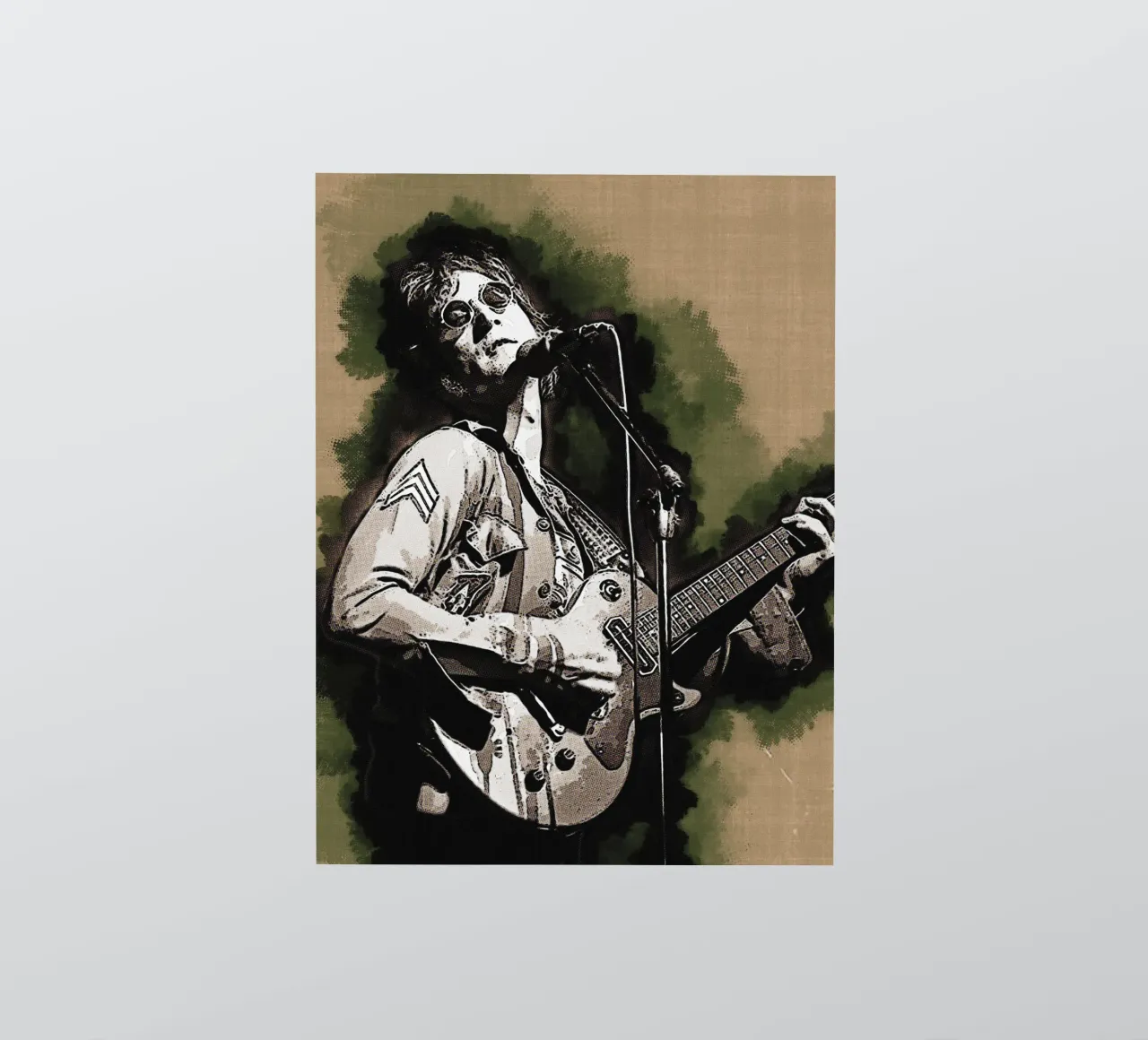 Manchar a John Lennon pegatina de Gunawan Rb