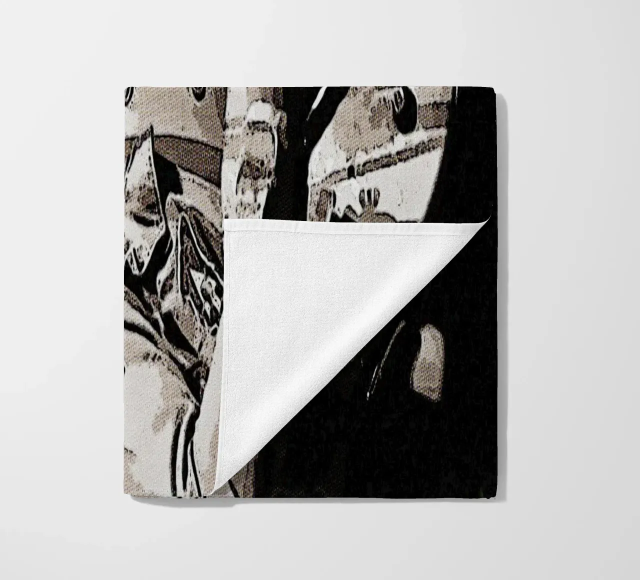 Smudge John Lennon beach towel by Gunawan Rb