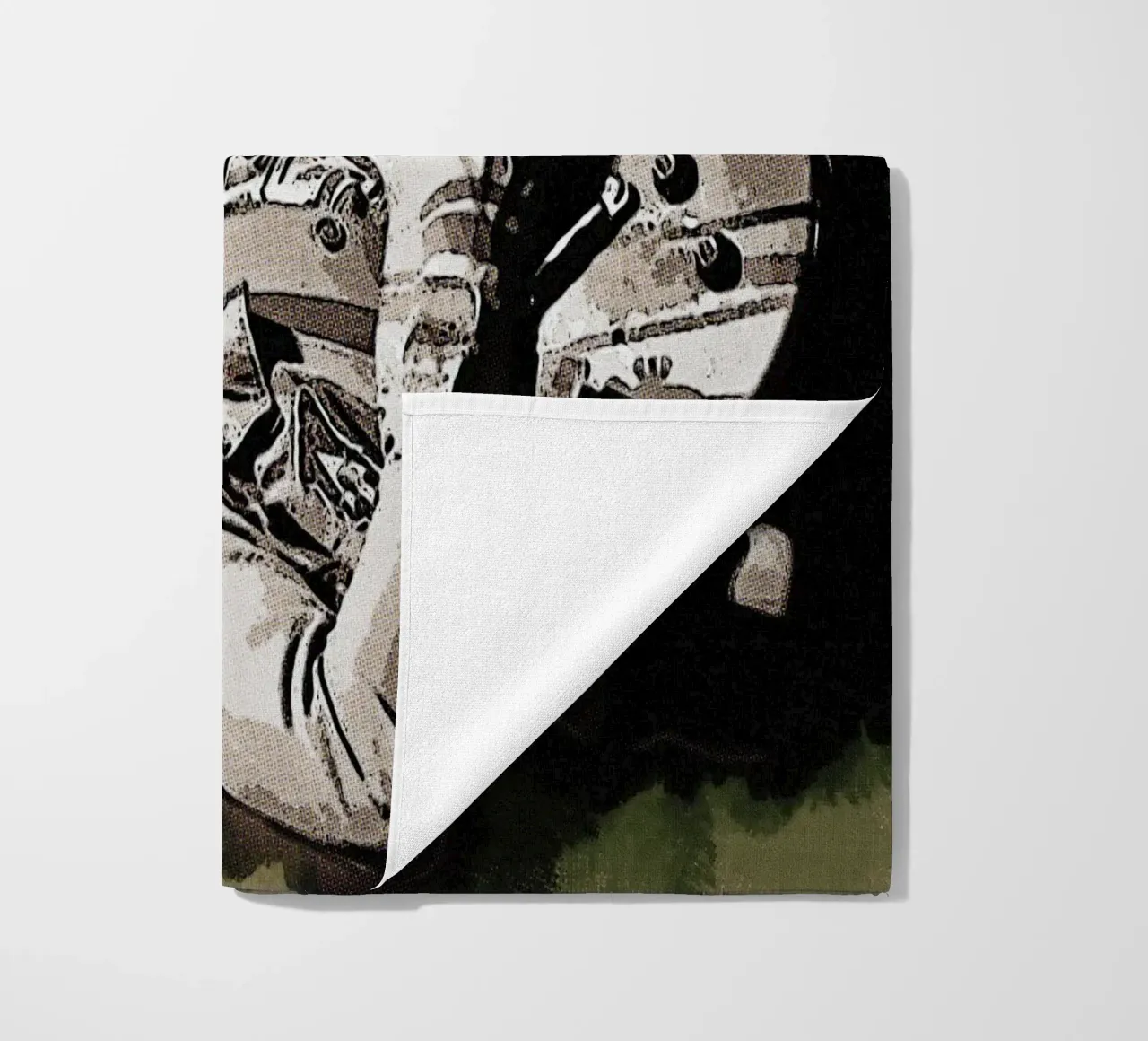 Smudge John Lennon beach towel by Gunawan Rb