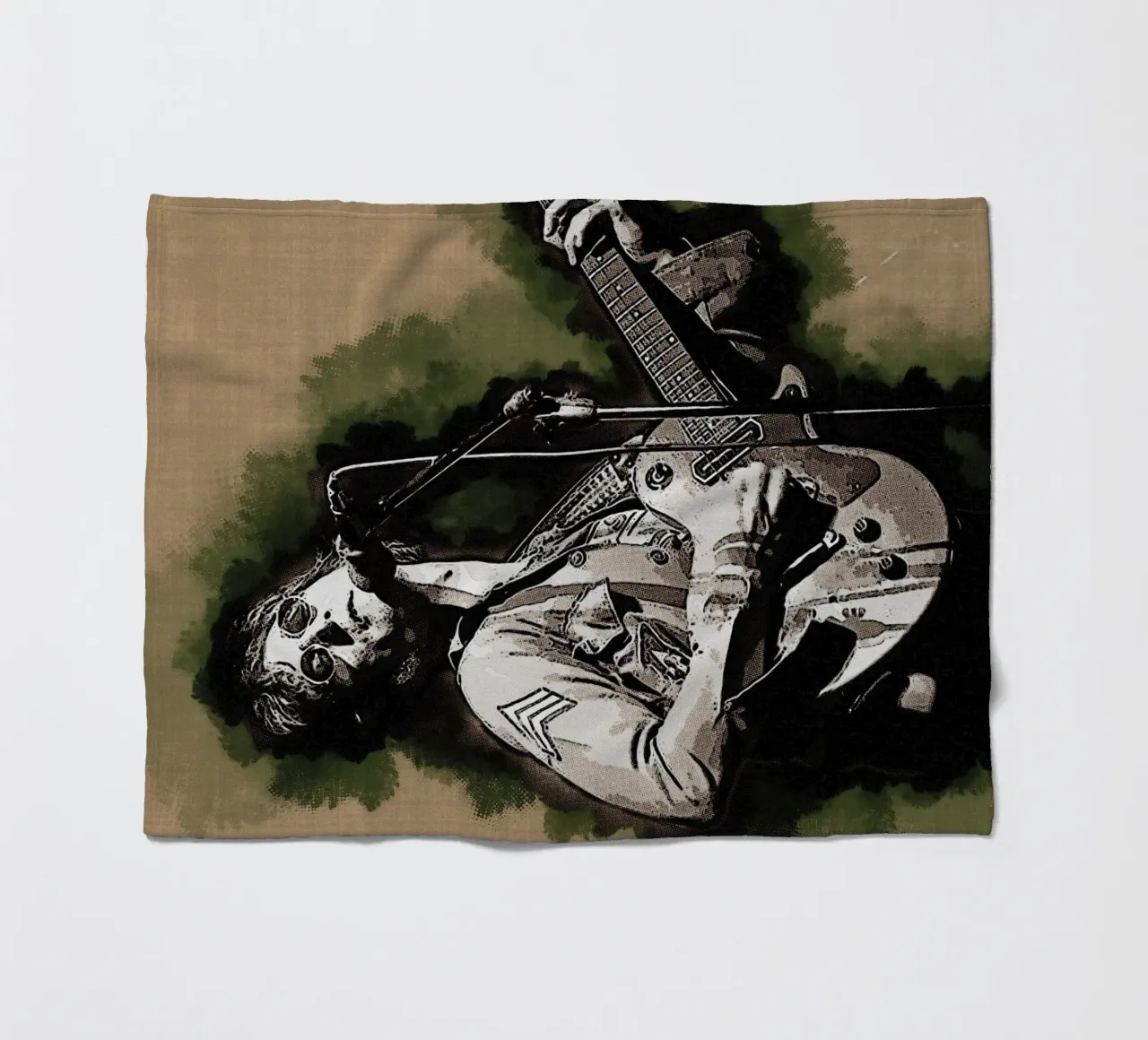 Smudge John Lennon Fleecedecke von Gunawan Rb