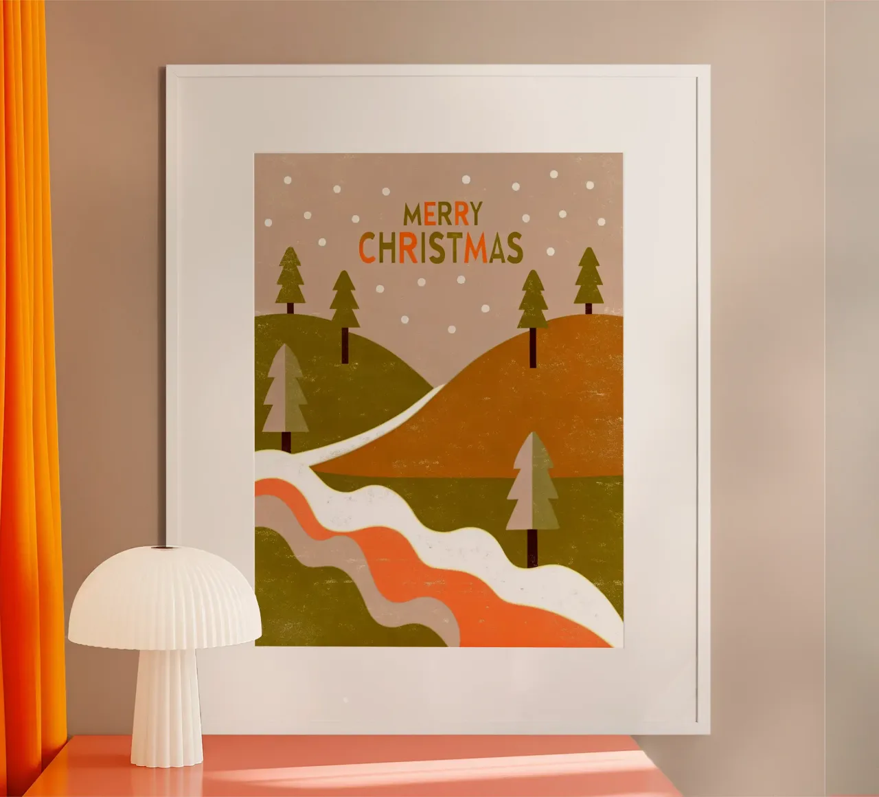 Feliz Navidad Retro Pop hahnemühle de THE LATEST SHOP