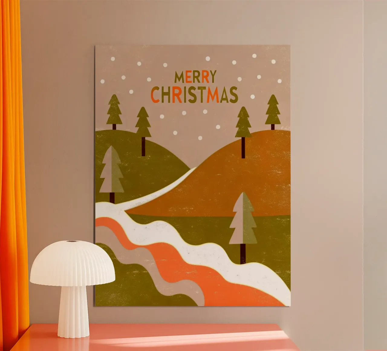 Feliz Navidad Retro Pop hahnemühle de THE LATEST SHOP