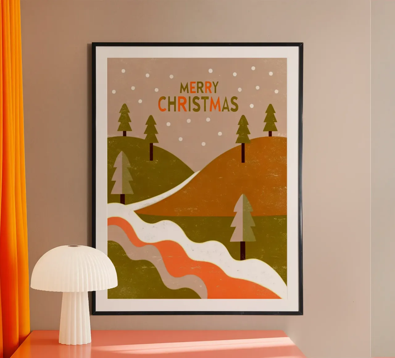 Feliz Navidad Retro Pop hahnemühle de THE LATEST SHOP
