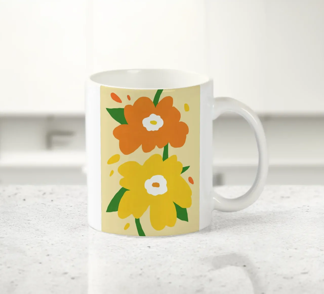 Fiori vivaci e allegri tazza in ceramica da Little Dean