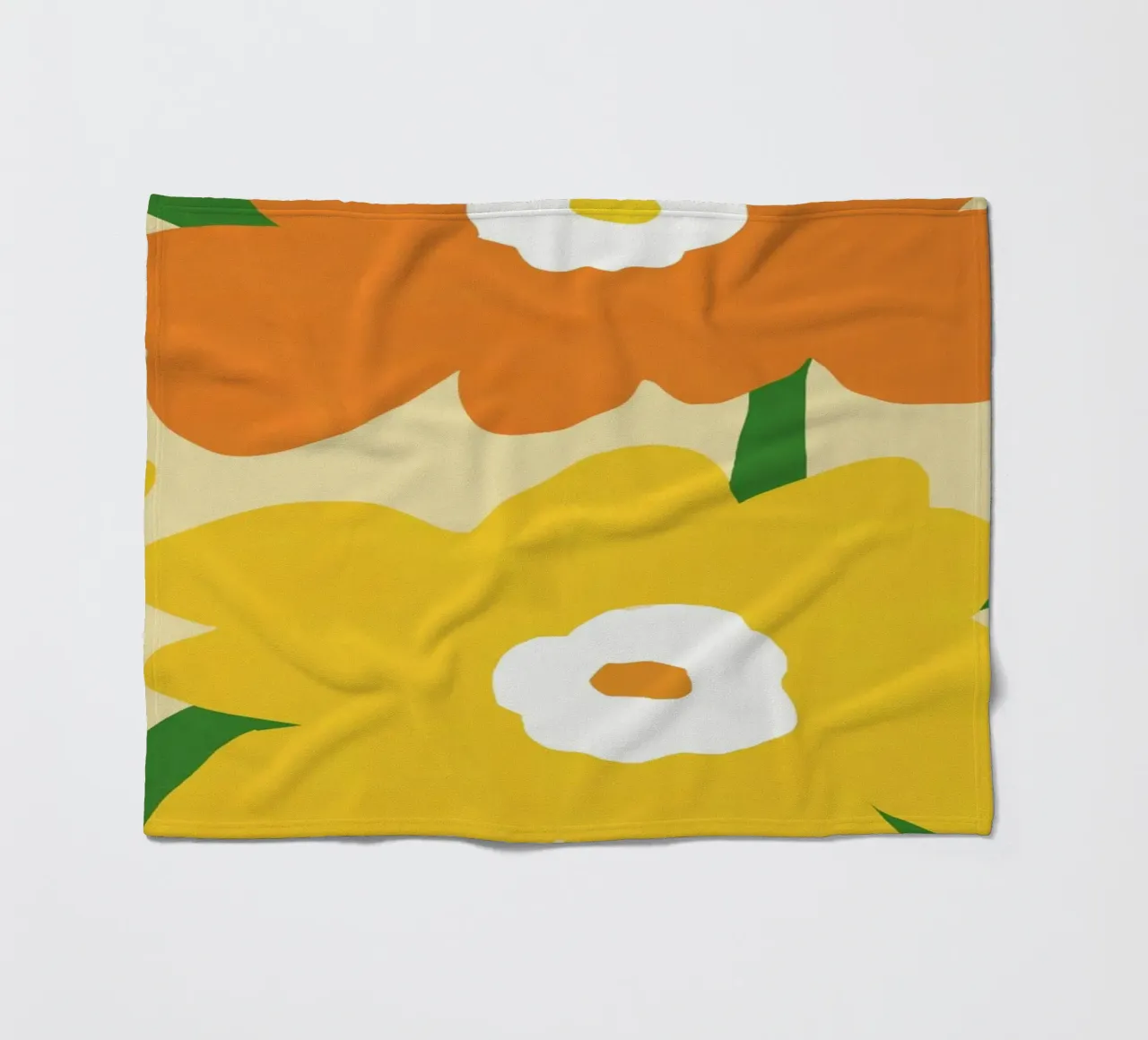 Fiori vivaci e allegri coperta in pile da Little Dean