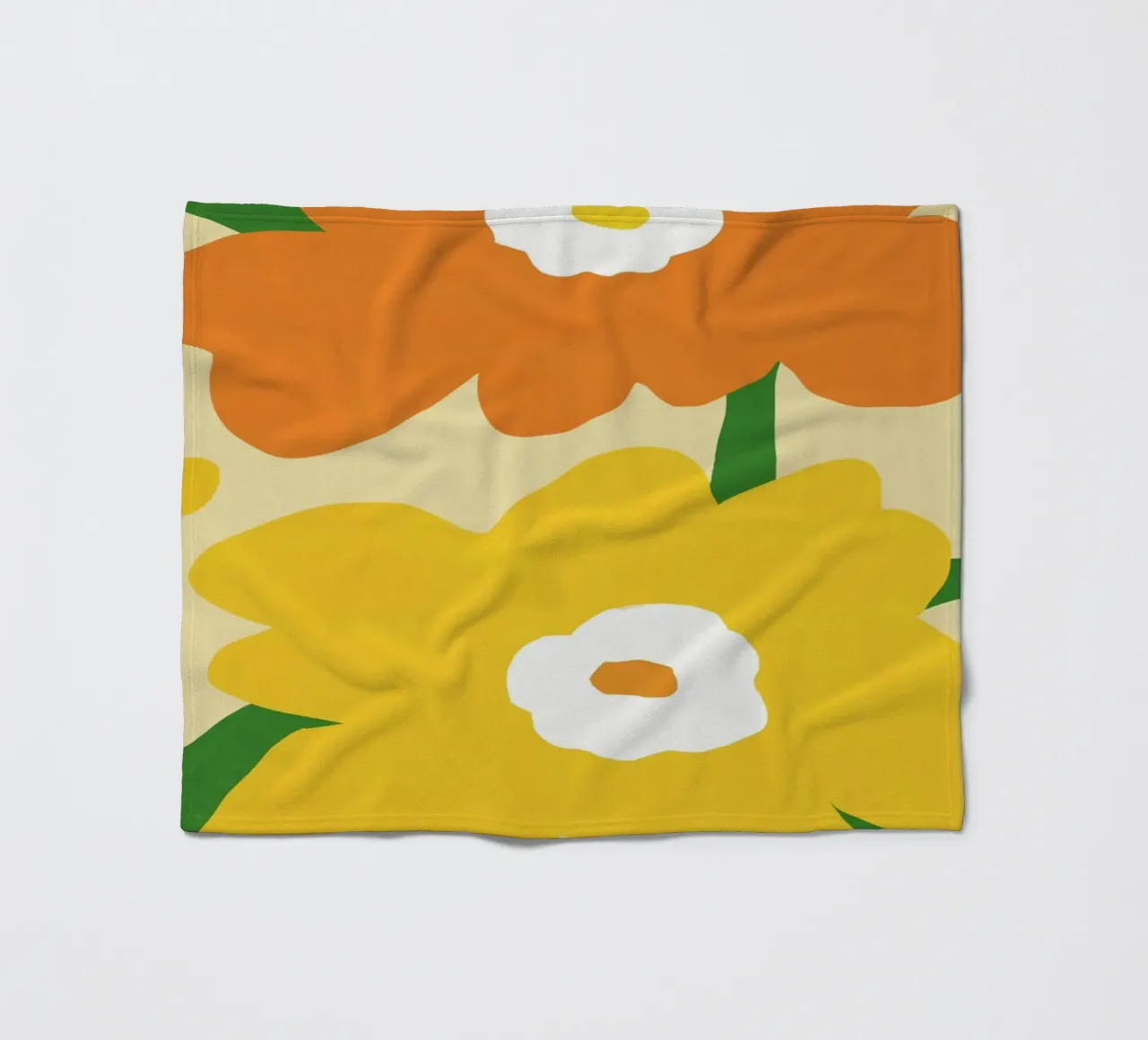 Fiori vivaci e allegri coperta in pile da Little Dean