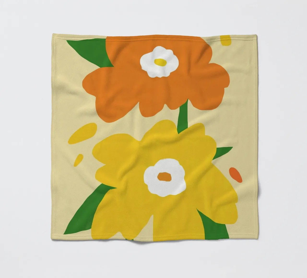 Fiori vivaci e allegri coperta in pile da Little Dean