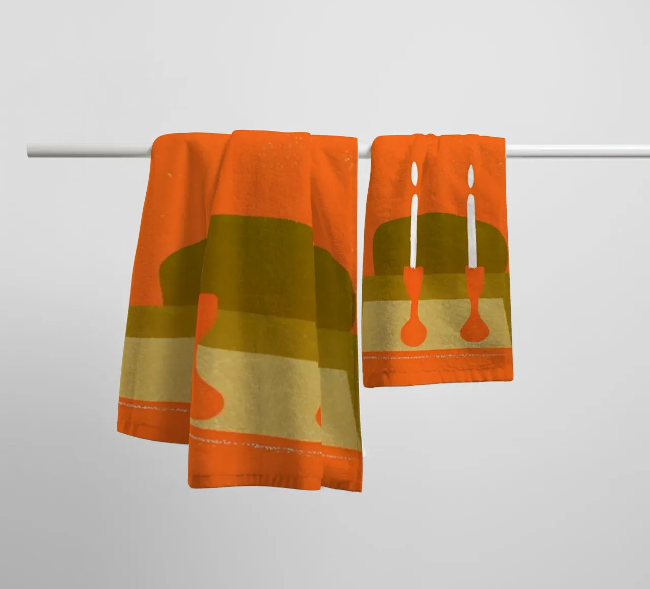 Feliz Navidad Retro Pop toalla de baño de THE LATEST SHOP